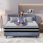 Yidatong - matelas 160 x 200 cm, ép 26 cm, matelas hybride luxe à mémoire de forme, adapté pour 2 personnes, ... Yidatong - matelas 160 x 200 cm, ép 26 cm, matelas hybride luxe à mémoire de forme, adapté pour 2 personnes, ...