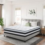 Yidatong - matelas 160x200 cm, �paisseur 25 cm, niveau de duret� h3, ressorts ensach�s ind�pendants mousse ...