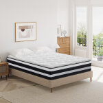 Yidatong - matelas de 160x200 cm, �paisseur 26 cm, matelas � ressorts avec mousse � m�moire de forme, ...