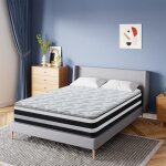Yidatong - matelas hybride 160x200 cm - p 26cm, h3 hybrid matelas  mousse  mmoire de forme et ressorts ...