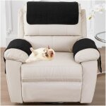 Yijoy housses d'accoudoirs, protge - accoudoirs en velours d'agneau avec poches, antidrapantes, housse ...