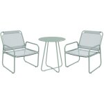 Yiruka - ensemble de meubles de balcon 3 pi�ces avec 1 table et 2 chaises