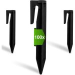Ymyny - lot de 100 piquets de fixation pour cbles priphriques - accessoires pour robots tondeuses ...