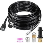 Ymyny - 15m tuyau deboucheur canalisation haute pression 180bar tuyau dboucheur flexible tuyau nettoyeur ...