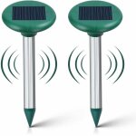 Ymyny - lot de 2 r�pulsif taupe solaire - r�pulsif ultrason mole chasse - taupe solaire intelligent combine ...