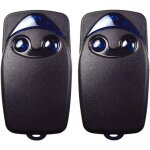 Ymyny 2 x t�l�commande de porte de garage �lectrique flo2r - s 433, 92 mhz � 2 boutons, compatible avec ...