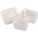 Ymyny - lot de 3 paniers de rangement tisss pour accessoires de maquillage, salle de bain, table  langer, ...