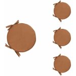 Lot de 4 coussin rond galette de chaise ronde pour table et chaise de salle à manger avec cordon de serrage ... Lot de 4 coussin rond galette de chaise ronde pour table et chaise de salle à manger avec cordon de serrage ...