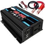 Ymyny - 4000w power inverter 12v to 220v / 110v led car inverter converter charger adapter dual usb voltage ...