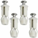 Ymyny 4pcs abattant wc vis fixation d'expansion vis �cpour couvercle de toilette fixation abattant vis ...