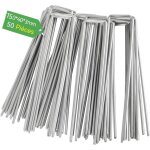 Ymyny lot de 50pcs de fixation en acier galvanis� pour b�che anti - mauvaises herbes - 150x40x3mm, pour ...