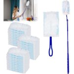 Ymyny 52 pices recharges compatible avec swiffer plumeau poussiere, plumeau poussire avec 1 poigne, ...