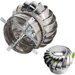 Ymyny aspirateur de fum�e rotatif pour �olienne robuste et durable, chapeau de chemin�e � vent, chapeau ...