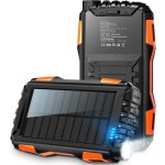 Ymyny - batterie externe solaire 42800mah - chargeur solaire avec double sortie usb et entre, power ...