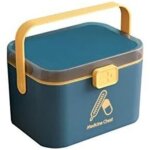 Ymyny bo�te � pharmacie verrouillable � double couche, bo�te de rangement pour m�dicaments de premiers ...