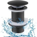 Ymyny - jamais utilis�] bonde de vidage universel sans trop - plein - pour baignoire et douche - noir ...