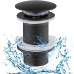 Ymyny - jamais utilis] bonde de vidage universel sans trop - plein - pour baignoire et douche - noir ...