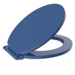 Ymyny - cleafe - housse de si�ge de toilette universelle en pvc bleu fonc� 59022