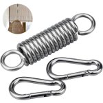 Ymyny - crochets � ressort ulisem 3 pi�ces pour hamac, acier inoxydable 304, accessoires pour balancelle ...