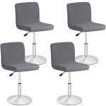 Ymyny ensemble de 4 housses de chaise haute bar de salle � manger, housse tabouret de bar amovible et ...