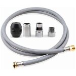 Ymyny ? flexible pour robinet de cuisine 127cm ? raccord en nylon et m�tal ? compatible avec robinets ...