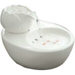 Fontaine pour chat distributeur d'eau en cramique pour animaux de compagnie - fontaine  boire verticale ...
