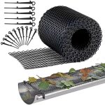 Ymyny grillage de gouttire, lot de 4, chacune 16cm6m, grille en plastique, le filet de protection pour ...