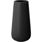 Hauteur 20 cm vase conique en cramique noir pour pampas, moderne haut vase decoratif pour centre de ...