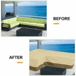 Ymyny housse salon de jardin angle, housse de canap� de jardin en forme de l, housse canap� d'angle de ...