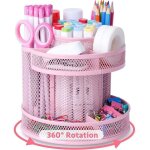 Ymyny organiseur de bureau rotatif mignon, accessoires de bureau en maille kawaii, porte - stylo, carrousel ... Ymyny organiseur de bureau rotatif mignon, accessoires de bureau en maille kawaii, porte - stylo, carrousel ...