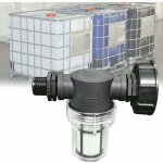 Ymyny raccord de robinet pour cuve 1000l , adaptateur s60x6 avec filtre intgr, connexion tuyau de jardin ...