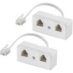 Ymyny - rpartiteurs tlphoniques bidirectionnels, cble rj11 6p4c adaptateur mural tlphonique et ...