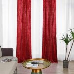 Ymyny rideaux � paillettes bordeaux rouge, 2 x 2, 4 m, pour toile de fond de photographie