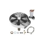 Rince verre evier, laveuse automatique tasses 304 rince verre en acier inoxydable, rince verre pour vier ...