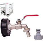 Ymyny robinet cuve 1000l robinet recuperateur eau de pluie, adaptateur de rservoir d'eau 1 / 2  double ...