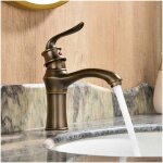 Ymyny robinet de lavabo r�tro mitigeur de lavabo en laiton antique robinet de salle bain style classique ...