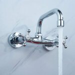 Ymyny - jamais utilis]robinet de salle de bain mural rtro, mitigeur d'vier de cuisine, robinet de ...