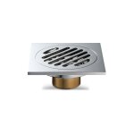 Siphon de sol anti - odeur tout cuivre pour salle de bain joint d'eau peu profonde a usage unique chrome ... Siphon de sol anti - odeur tout cuivre pour salle de bain joint d'eau peu profonde a usage unique chrome ...