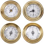 Station météo analogique - baromètre, thermomètre, hygromètre 4pcs Station météo analogique - baromètre, thermomètre, hygromètre 4pcs
