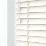 Ymyny - store vnitien pour intrieur, protection solaire, effet bois, couleur blanc, 60 x 175 cm