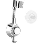 Ymyny support pommeau de douche support de douche r�glable � 360�, universel ventouse support douchette ...