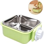 Ymyny suspendre gamelle pour animal cage, amovible inoxydable gamelle 2 en 1 gamelle eau chien pour chiot ... Ymyny suspendre gamelle pour animal cage, amovible inoxydable gamelle 2 en 1 gamelle eau chien pour chiot ...