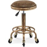Ymyny tabouret bar vintage, tabouret roulettes, 360� tabouret bar pivotant, 50 - 64cm, tabouret coiffure ...