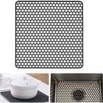 Tapis d'évier en silicone grille de cuisine pour éviers de ferme en acier inoxydable ou en porcelaine ... Tapis d'évier en silicone grille de cuisine pour éviers de ferme en acier inoxydable ou en porcelaine ...