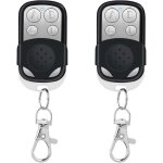 Ymyny telecommande universelle portail, 2pcs telecommande garage universelle sans fil, telecommande portail ...