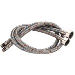 Ymyny tuyau de raccordement flexible robinet en acier inoxydable pour eau chaude et froide mitigeur robinet ...