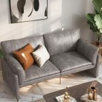 Yodolla - canapé 2 - 3 places moderne 172 cm - cuir synthétique résistant, coussin Épais, confortable ... Yodolla - canapé 2 - 3 places moderne 172 cm - cuir synthétique résistant, coussin Épais, confortable ...