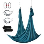 Mophorn yoga balançoire hamac aérien 5, 5 mètres nylon suspendu sling inversion vert Mophorn yoga balançoire hamac aérien 5, 5 mètres nylon suspendu sling inversion vert
