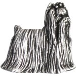 Yorkshire terrier, york, yorkie - broche chien dans une bo�te cadeau, broche noble, �pinglette par art ...