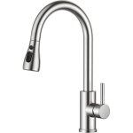 Yozhiqu - robinet cuisine, mitigeur cuisine, pivotant  360 d'vier  arc lev pulvrisateur escamotable ...